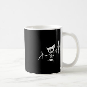 Fun Beängstigende dunkle Flying Skeleton Bat Hallo Kaffeetasse