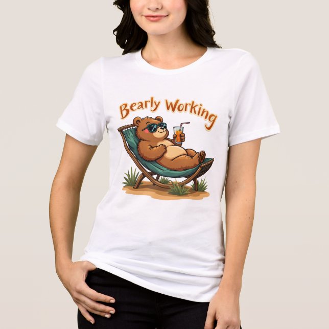 Fun Bear Beach Juice T - Shirt - Vibrannt Tropical (Vorderseite)