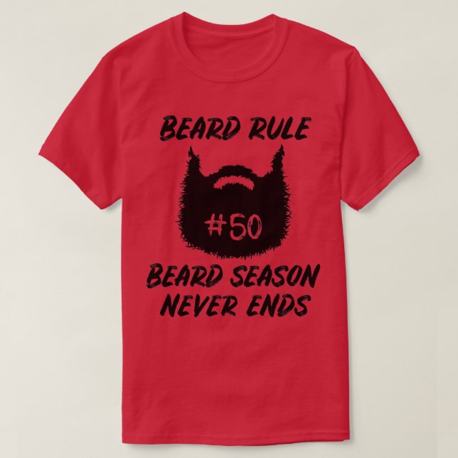 Fun Beard Regel Bartmännchen Ich Mustache Goa Haar T-Shirt (Design vorne)