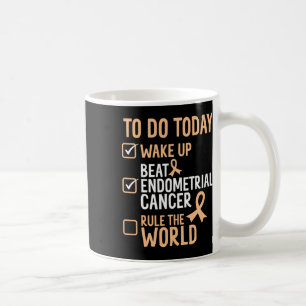 Fun Beat Endometrial Cancer Rule The World - Survi Kaffeetasse