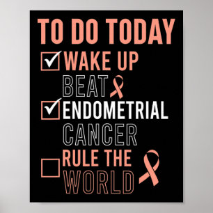 Fun Beat Endometrial Cancer Rule the World - Survi Poster
