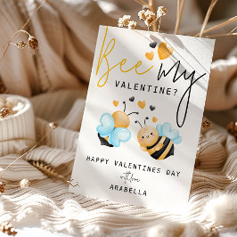 Fun Bee My Valentine? Valentinstag Urlaubskarte Feiertagskarte