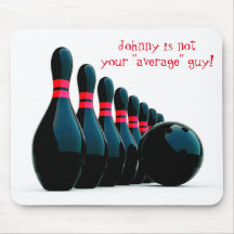 Fun benutzerdefinierbare Name Bowler Bowling Mouse