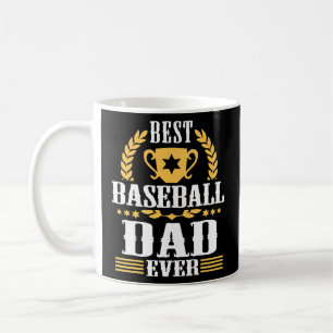 FUN BEST BASEBALL VATER JE FAN COACH SUPPORTER KAFFEETASSE