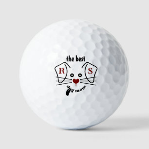 Fun Best Dog Mama Custom Monogram Golfball