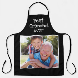 Fun Best Grandad je Foto Personalisiert Black Schürze