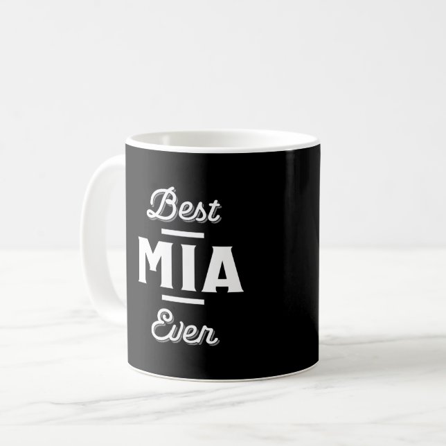 Fun Best Mia je Coolen Personalisierten Vornamen G Kaffeetasse (Vorderseite Links)