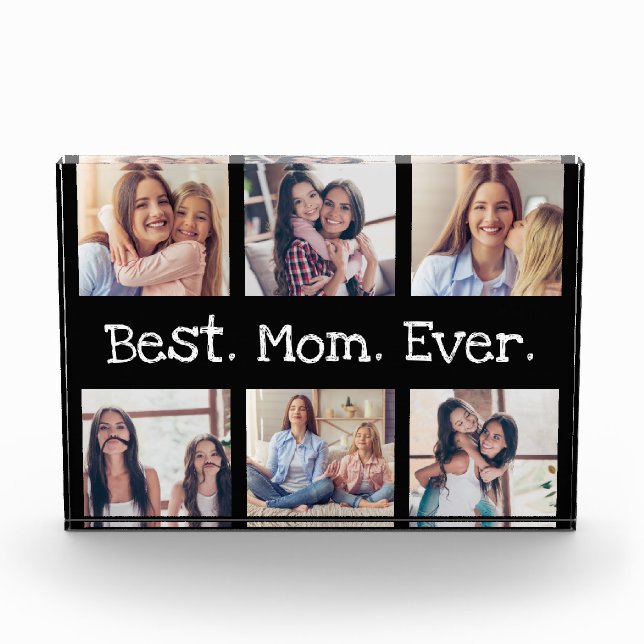 Fun Beste Mama je 6 Foto Collage Personalisiert (Vorderseite)