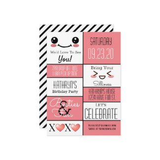 Fun Bestie's Geburtstag  Einladung