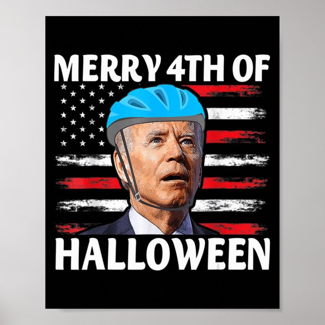 Fun Biden Dazed Merry th Juli glückliche Halloween Poster (Vorne)