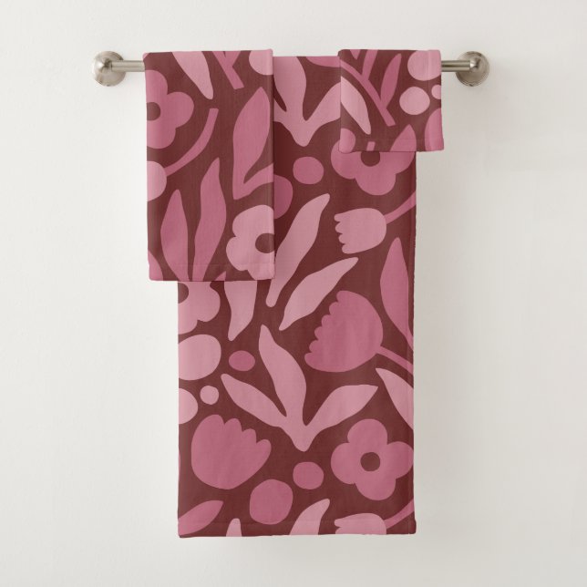Fun Big Blume Fett Color Badhandtuch Set (Insitu)