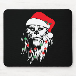 Fun Bigfoot Face Weihnachtsmannmütze Niedlich Weih Mousepad
