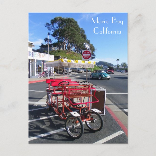 Fun Bike Morro Bay Postcard! Postkarte (Vorderseite)