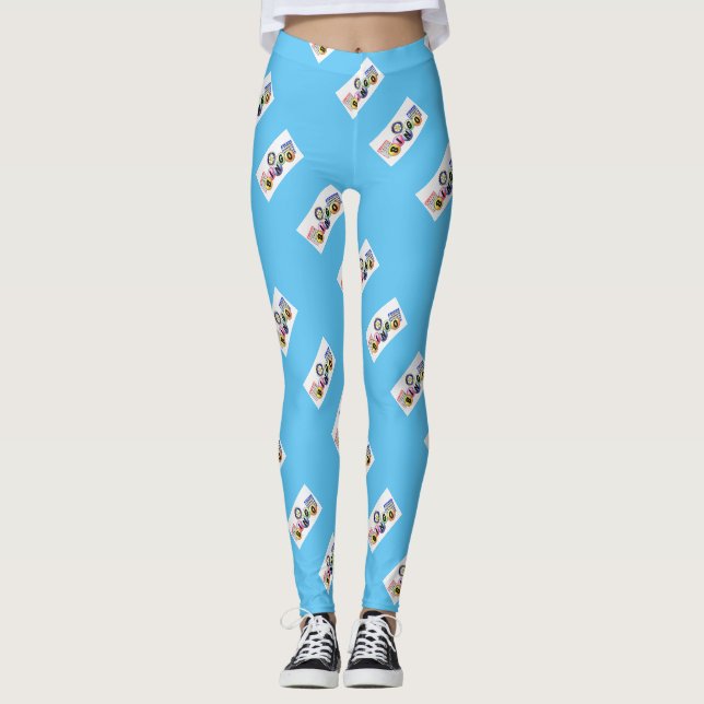 Fun BINGO Balls Leggings (Vorderseite)
