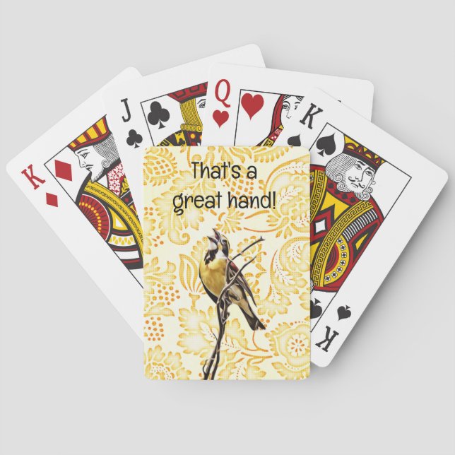 Fun Bird Great Hand Poker Playing Cards Spielkarten (Rückseite)