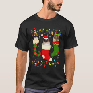 Fun Birman Strumpf Weihnachtssocken Weihnachten We T-Shirt