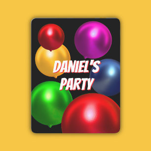 Fun Birthday Balloons Party Einladung