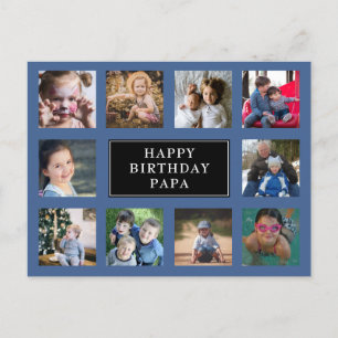 Fun Birthday Foto Collage Postcard Postkarte