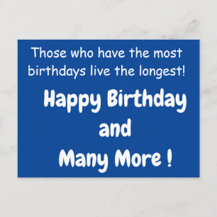 Fun Birthday Postcard Postkarte