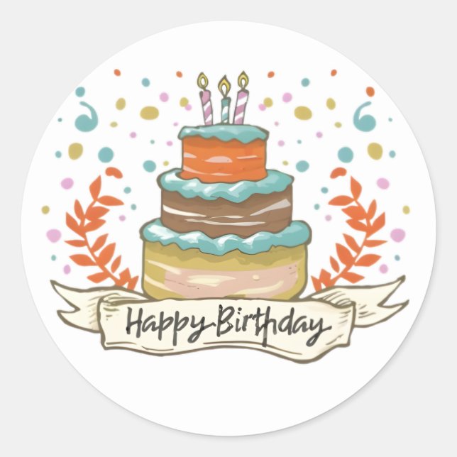 Fun Birthday Stickers (Vorderseite)