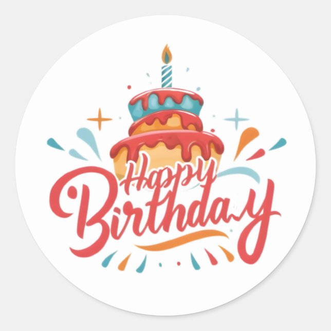 Fun Birthday Stickers (Vorderseite)
