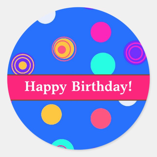 Fun Birthday Stickers for Sealing Einladungen (Vorderseite)