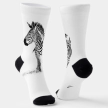 Fun Black and White Zebra Modernes Minimalistisch