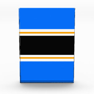 Fun Black Bright Blue Gelb White Racing Streifen Fotoblock