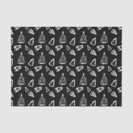 Fun Black Cat Meowy Weihnachtsbaum Seidenpapier