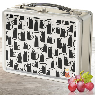 Fun Black Cat Metall Brotdose