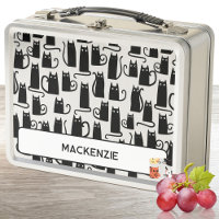 Fun Black Cat Personalisierter Individuelle Name