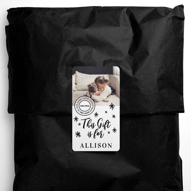 Fun Black Script Personalisiert Foto Name Geschenk (Von Creator hochgeladen)