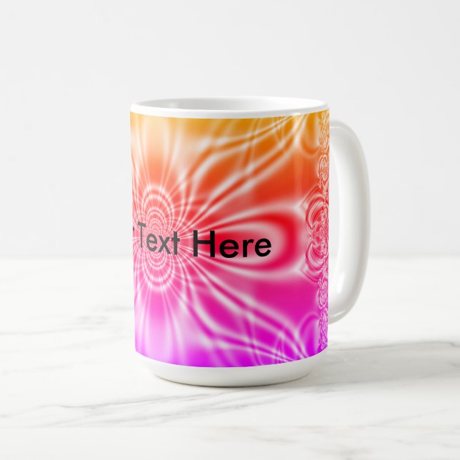 Fun Blank Fraktal Art Tasse (VorderseiteRechts)