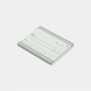 Fun "Blank Rain Karos" Post-it Klebezettel