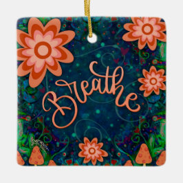 Fun Blauer Atemzug Anregende Inspiritivität Keramikornament