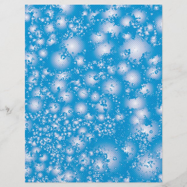 Fun BLUE Abstrakt Ink Super Splash Muster (Vorderseite)