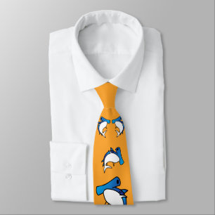 Fun Blue Hammerhead Shark Cartoon Neck Tie Krawatte
