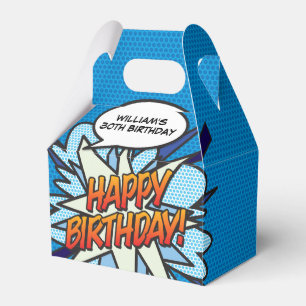 Fun Blue Modern Trendy Comic Buchen Sie jedes Alte Geschenkschachtel