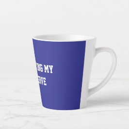 Fun Blue Sarcastic quote for teachers Milchtasse