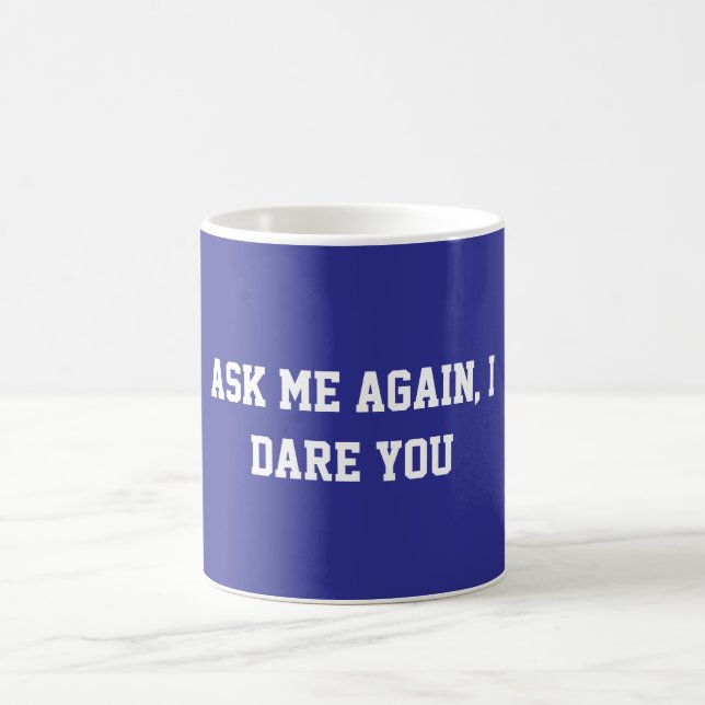 Fun Blue Sarcastic Quote Teacher Kaffeetasse (Mittel)