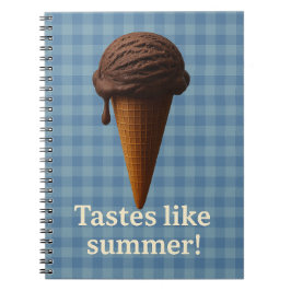 Fun Blue Spiral School Notebook Notizblock