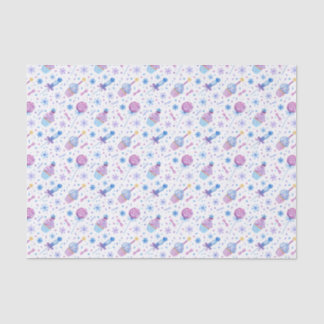 Fun Blue und Lila Snow Cup Cake und Lollipop Seidenpapier