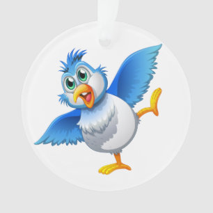 Fun Bluebird des Glücks 2 Ornament