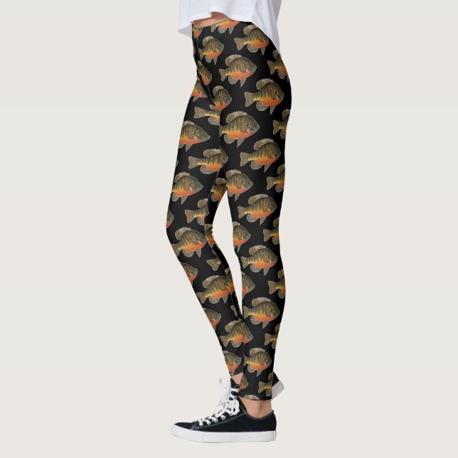 Fun Bluegill Liebe Fly Fishing Fischer Capri Leggings (Links)