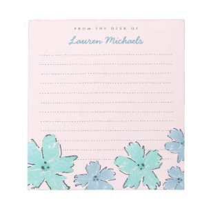 Fun Blume Personalisierter Memo Notepad Notizblock