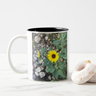 Fun-Blume-Tasse Zweifarbige Tasse