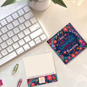 Fun Blumenherz Inspirierend Quote Kindness Cards Quadratische Visitenkarte