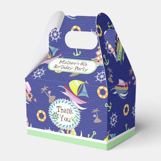 Fun Boats Deep Blue Gevor Box Geschenkschachtel (Vorderseite)