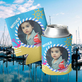 Fun Boats Foto Blau Gelb kann kühler Dosenkühler