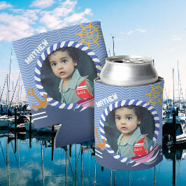 Fun Boats Foto Blue Can Cooler Dosenkühler